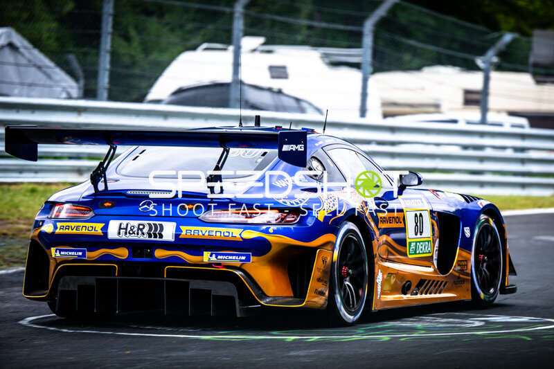 Mercedes-AMG GT3 #80 von Mercedes-AMG Team RAVENOL auf der Nordschleife