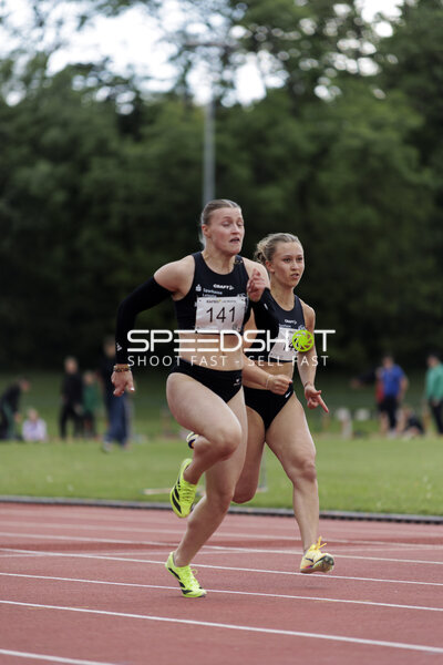 Sprintduell mit Startnummern