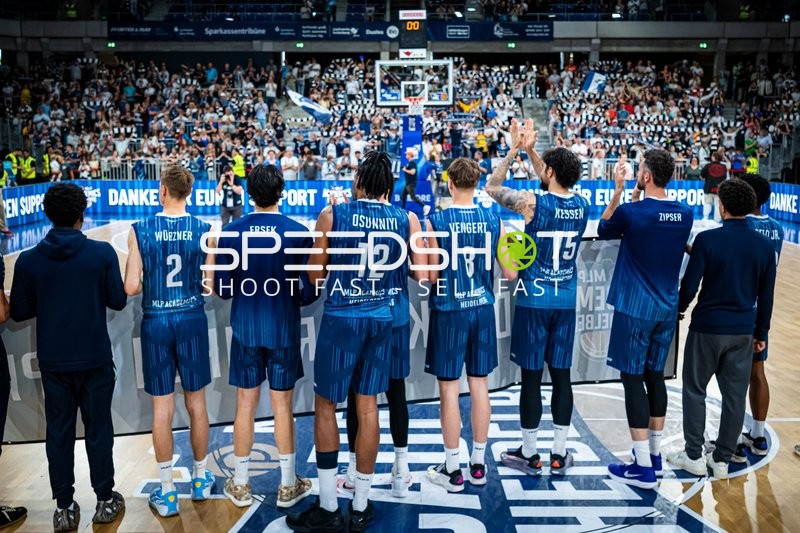 Spieler von MLP Academics Heidelberg im SNP dome