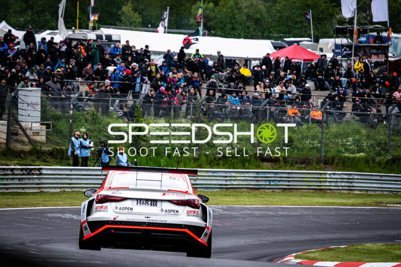 Audi Sport GT3 mit H&R und ASPEN Sponsoring auf der Nordschleife