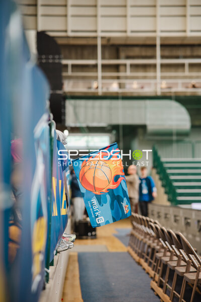 Basketball-Szene in der Sömmeringhalle