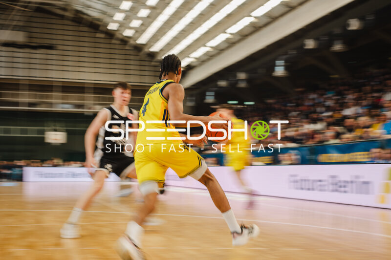 Basketball-Szene in der Sömmeringhalle