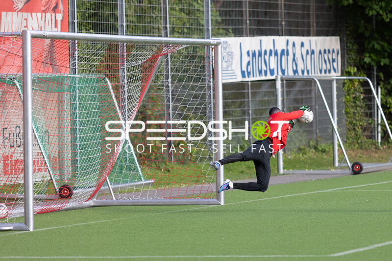 Torwart fängt Ball
