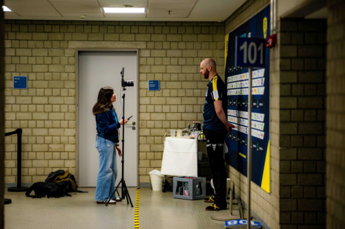 Interview in der SAP Arena