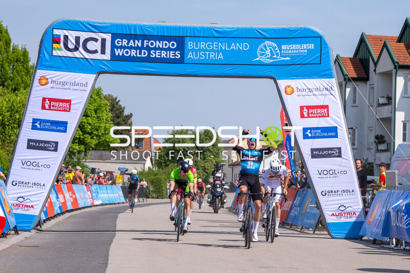 Zieleinlauf Neusiedlersee Radmarathon Mörbisch