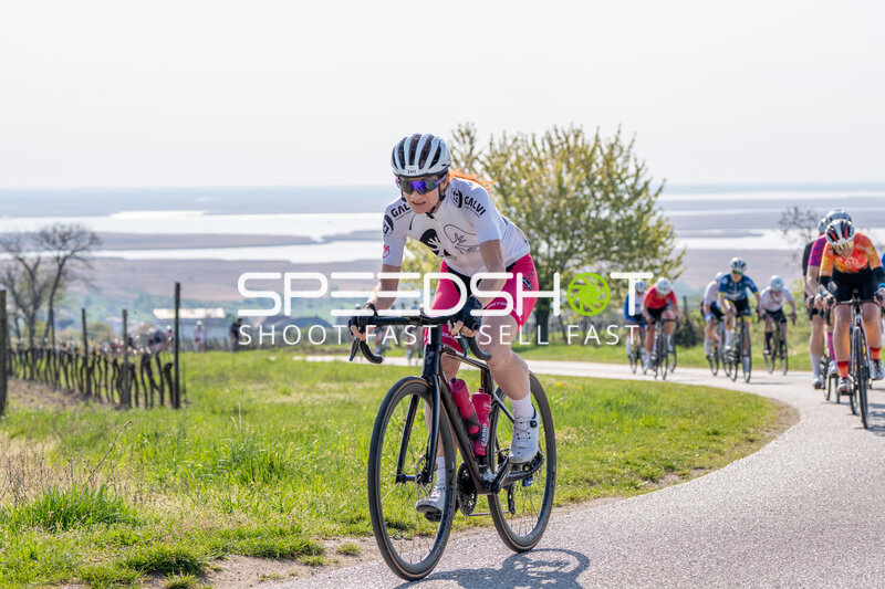 Radfahrer führt Gruppe in Mörbisch