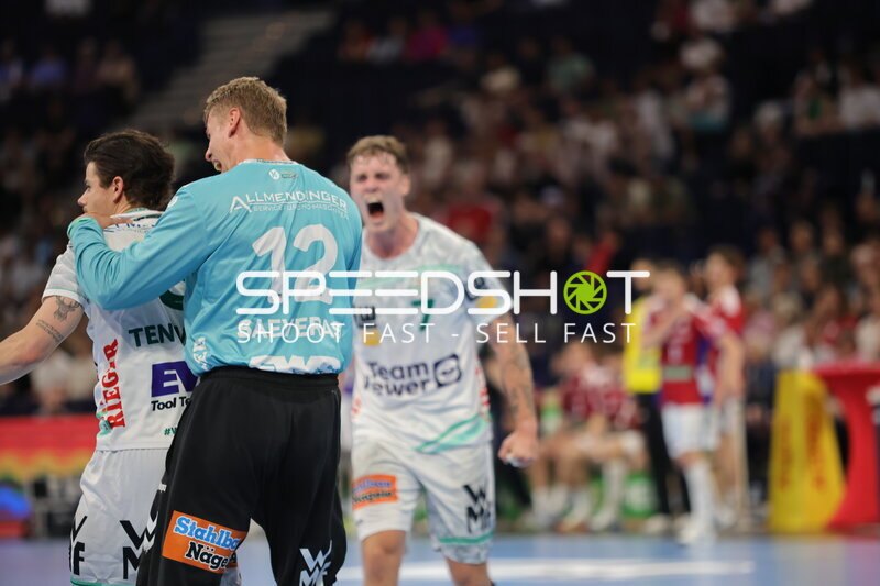 Kristian Saeveras (#12; Frisch Auf Göppingen) in Spielszene