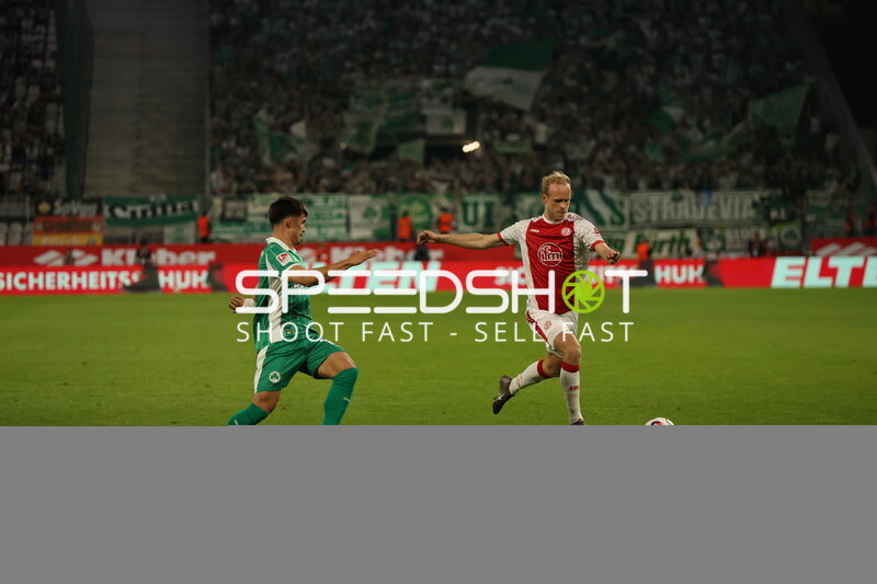 Zweikampf im Stadion
