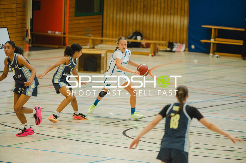 Spielszene beim Basketballspiel in Stuttgart