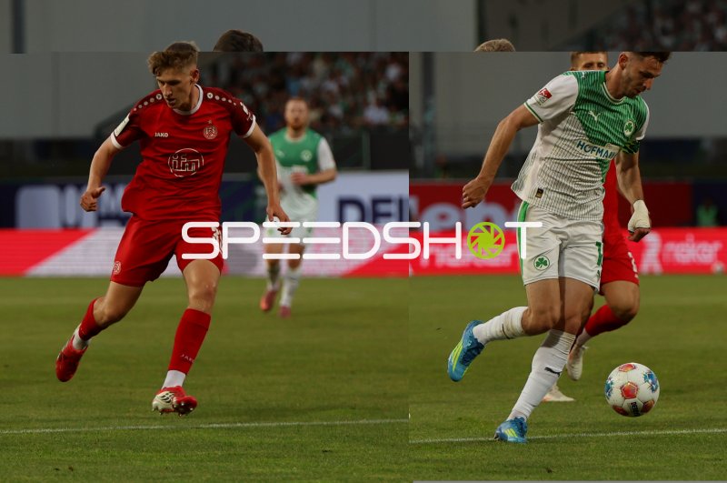 Personen am Spielfeldrand beim Spiel Rot-Weiss Essen gegen SpVgg Greuther Fürth
