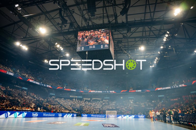 Hallenansicht vor dem Anpfiff: Montpellier HB vs. THW Kiel