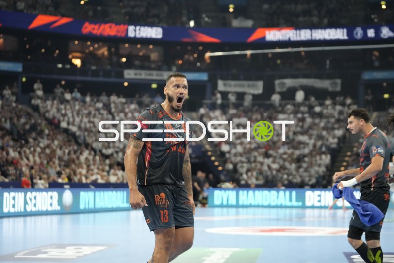 Rogério Moraes Ferreira (#13; Montpellier HB) jubelt lautstark