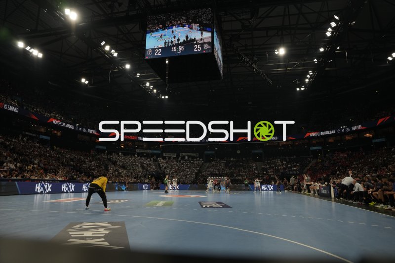 Hallenübersicht beim Spiel Montpellier HB gegen THW Kiel