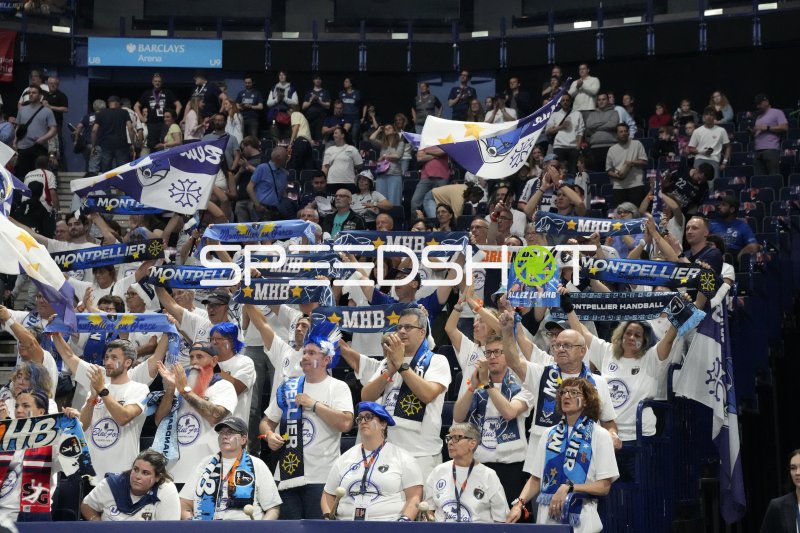 Montpellier HB Fans feiern in der Barclays Arena