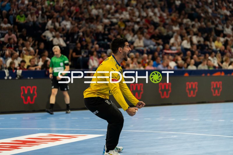 Montpellier-Torwart jubelt emotional beim EHF Champions League Spiel