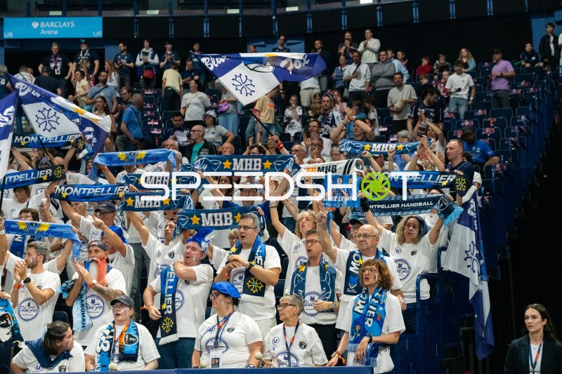 Montpellier HB Fans feiern in der Barclays Arena