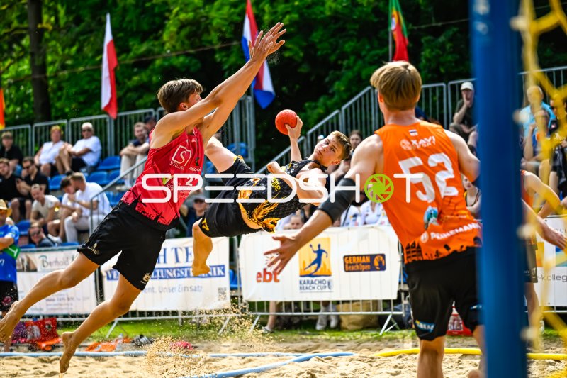 Spektakulärer Wurf beim Karacho Beach Cup / German Beach Open