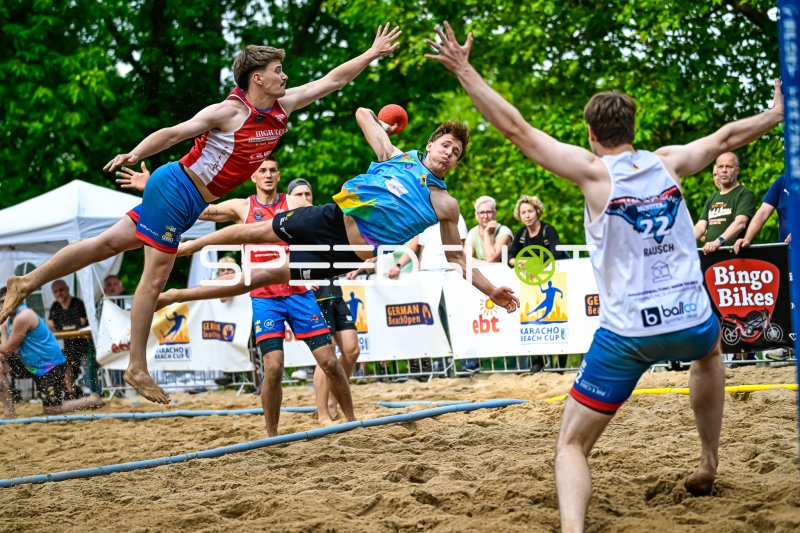 Spektakulärer Wurfversuch beim Karacho Beach Cup / German BeachOpen