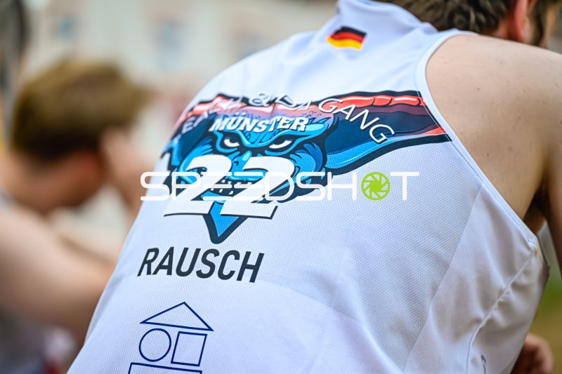 Rausch (#22; Münster Gang) – Trikot-Detailaufnahme von hinten
