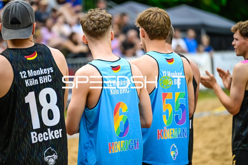 Henrich (#6) und Köieman (#55) von 12 Monkeys Köln BHC im Einsatz