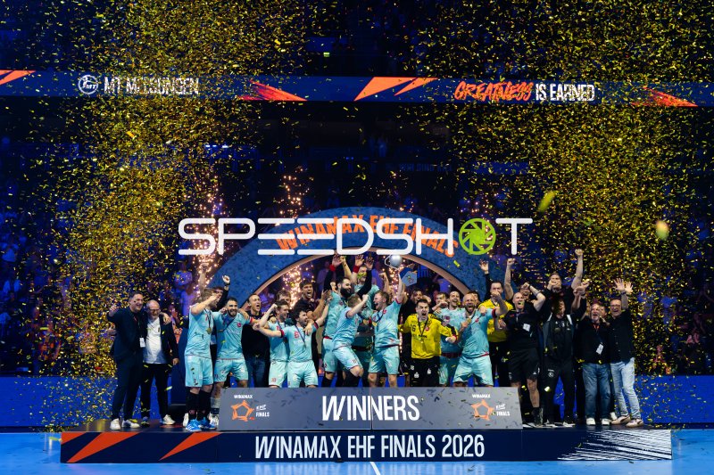 MT Melsungen gewinnt die Winamax EHF Finals 2026 – Siegerehrung mit Konfetti