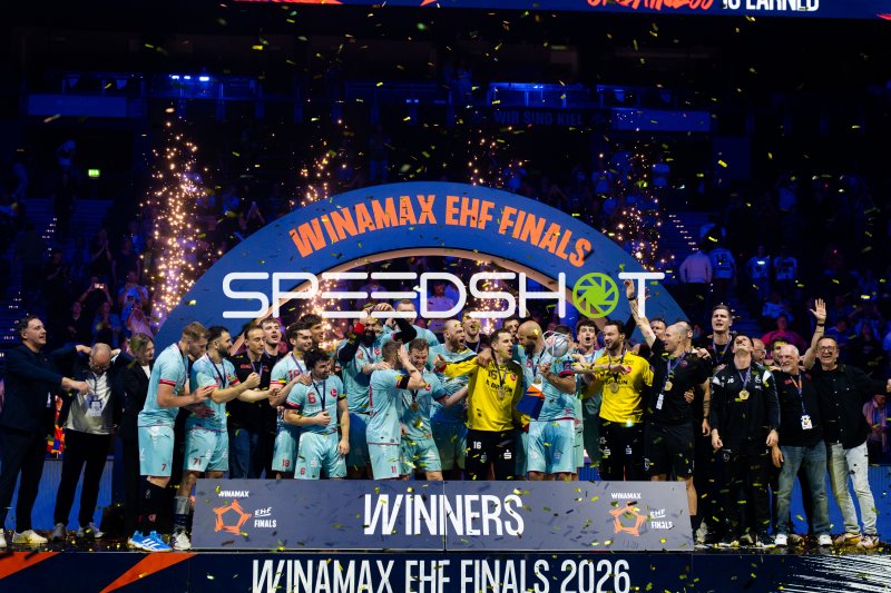 MT Melsungen gewinnt die Winamax EHF Finals 2026 – Siegerehrung mit Jubel