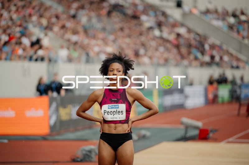 Paris Peoples (400 m; USA) beim Goldenen Oval