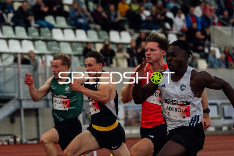 Adebola und Willner im Sprint beim DSC-Meeting Dresden