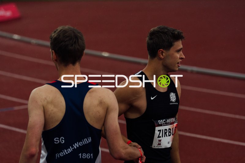 Athlet Zirbu (#81; Hannover 96 Leichtathletik) beim DSC-Meeting Dresden