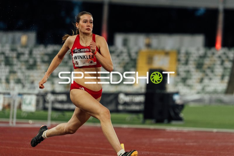 Winkler (#141) beim Sprint am DSC-Meeting in Dresden