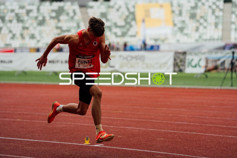 Funke (#279) beim Sprint-Start beim DSC-Meeting Dresden