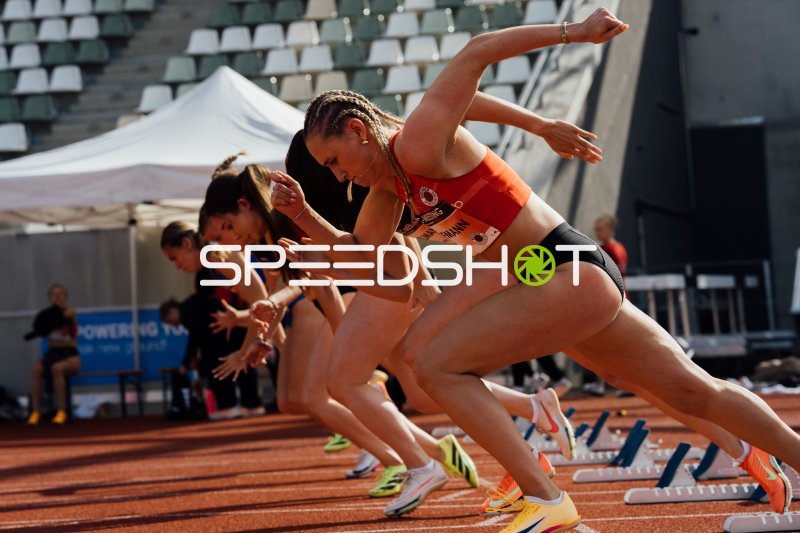 Hoffmann Helene Startblock-Explosion beim Sprint im Heinz-Steyer-Stadion Dresden