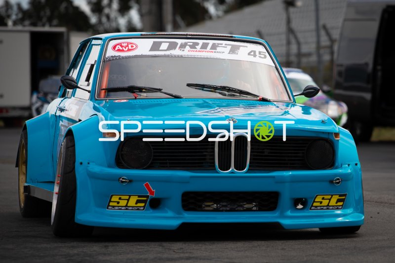 BMW #45 beim AVD Drift Championship auf der Strecke
