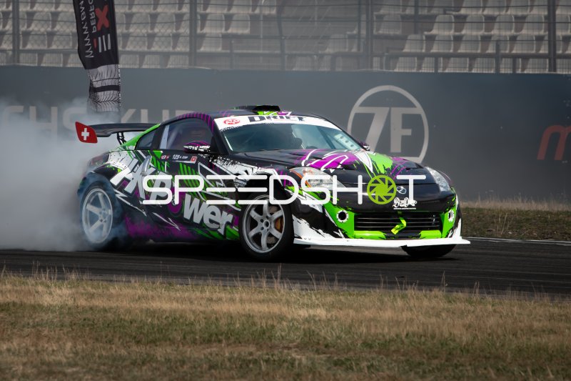 Nissan 350Z #129 von Quentin Zemp beim Drift am Hockenheimring