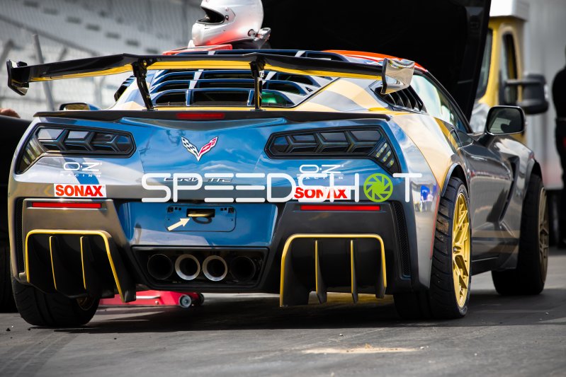 Corvette C7 von Tobias Fässler (Fässler Performance) in der Box am Hockenheimring