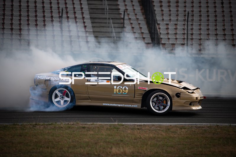 Nissan S13 LS3 #169 von Ali Asan (Asan Motorsport) driftet am Hockenheimring