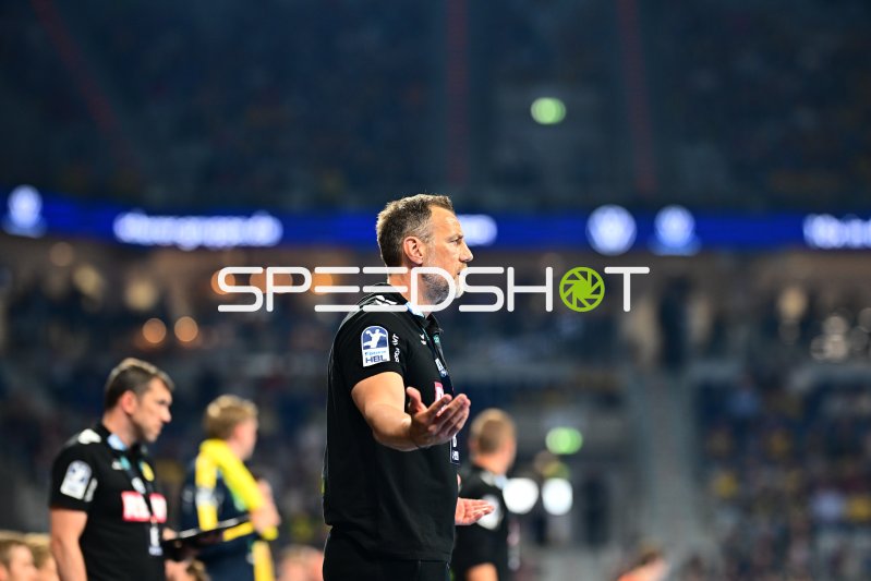Maik Machulla (Trainer; Rhein Neckar Löwen) an der Seitenlinie