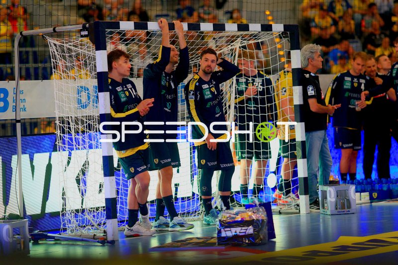 Dani Baijens (#77; Rhein Neckar Löwen) jubelt am Tor