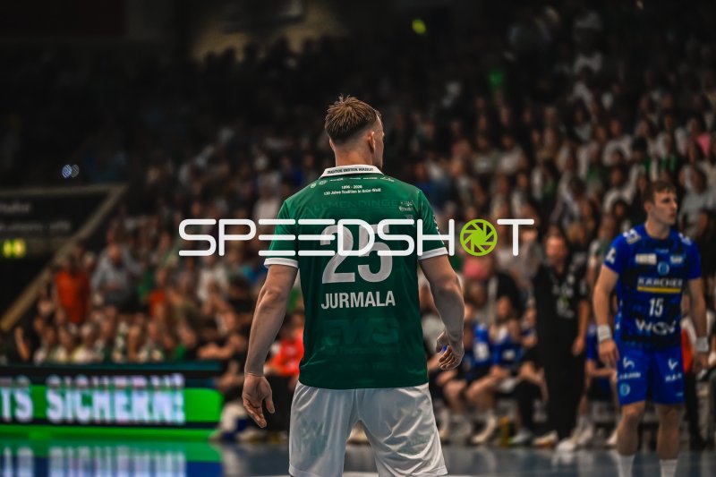 Ludvig Jurmala Åström (#25; Frisch Auf! Göppingen) im Spielgeschehen