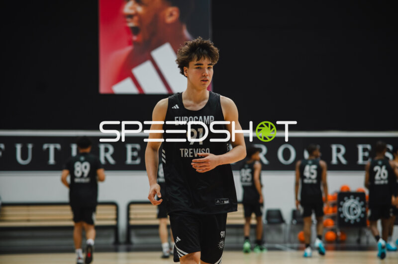 Spieler #91 beim NBA Eurocamp Treviso im Training