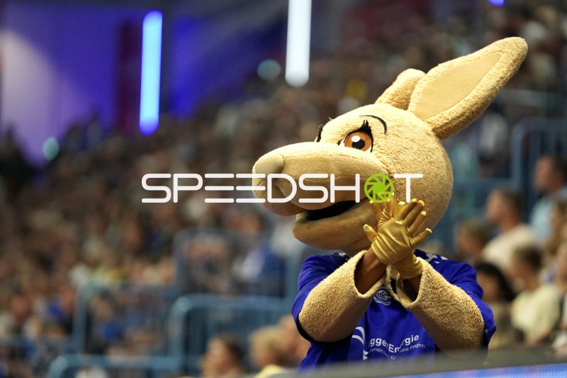 VfL Gummersbach Maskottchen Känguru in der SCHWALBE arena