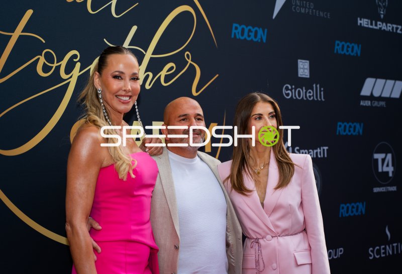 Cathy Hummels, Sylvia Walker und Serdar Topcu beim All-Together