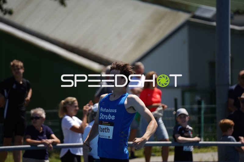 Nikolas Raeth (SV Union Salzgitter) beim Lauf im Michael-Hoffmann-Stadion Mannheim