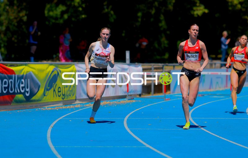 Maenhoudt und Busch im Hürdensprint beim Mannheim Gala Meeting