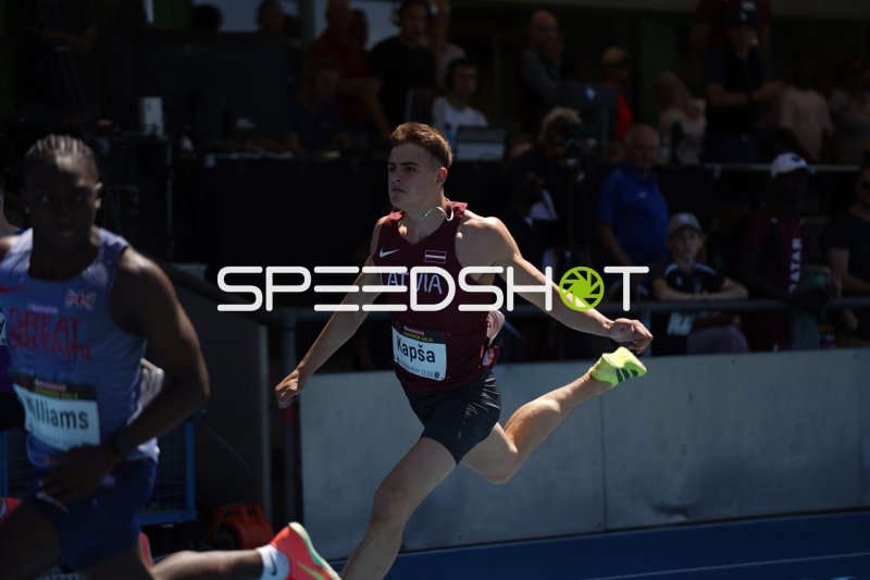 Roberts Kapša (#230) im Sprint für Latvia beim Bauhaus Gala Mannheim