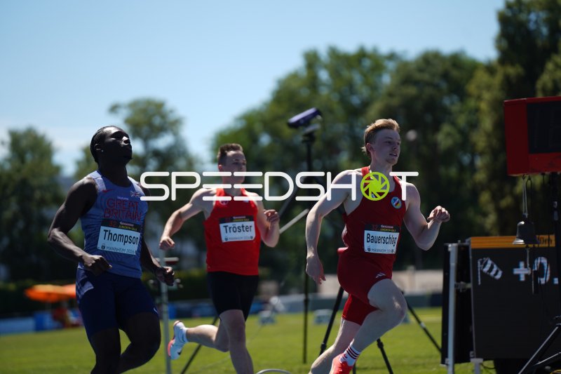 Ben Tröster und Bauerschlag im Sprint beim Mannheim Juniors Gala