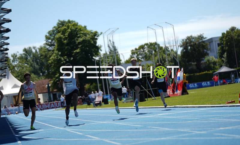 Sprint-Finale im Michael-Hoffmann-Stadion Mannheim mit Vandezande, Eghagha, Otiora, Zimmermann und Emery