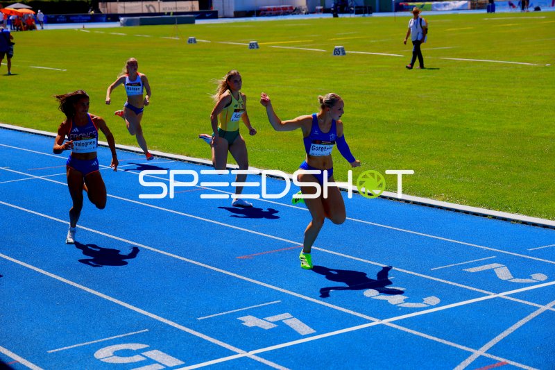 Paola Valognes (#171) und Oda Asdal Hansen (#268) im 100m-Sprint