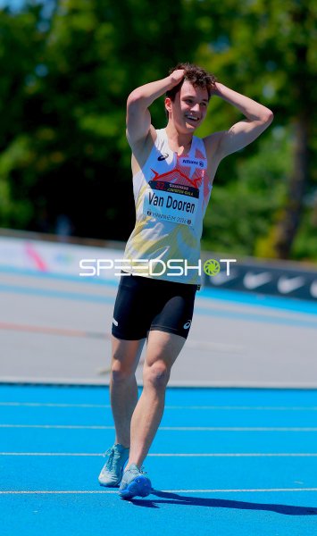 Sam Van Dooren (#132) nach dem Lauf bei der Bauhaus Junioren-Gala Mannheim