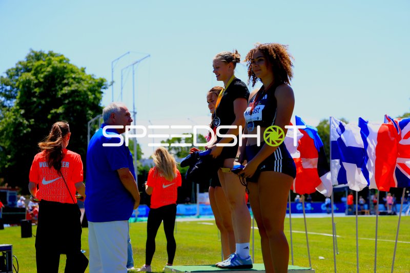 Siegerehrung bei der Leichtathletik im Michael-Hoffmann-Stadion Mannheim